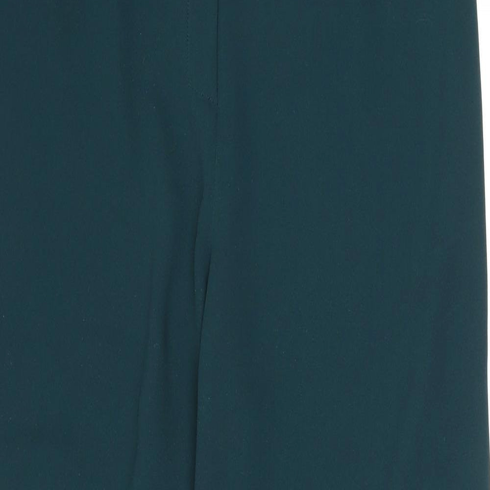 Debenhams Womens Blue Polyester Trousers Size 14 L30 in Regular Zip