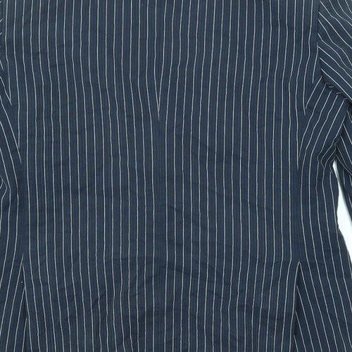Brook Taverner Mens Blue Striped Cotton Jacket Suit Jacket Size 40 Regular