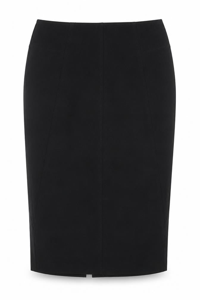 Marks and Spencer Womens Black Polyester Straight & Pencil Skirt Size 12 Zip