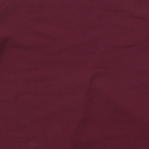 Marks and Spencer Womens Purple Polyester Basic Blouse Size 6 V-Neck