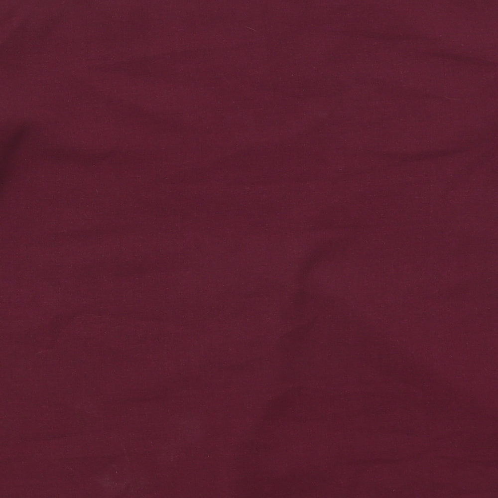 Marks and Spencer Womens Purple Polyester Basic Blouse Size 6 V-Neck