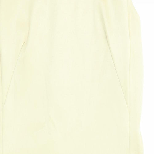 Wallis Womens Beige Polyester Shift Size 10 Boat Neck Zip