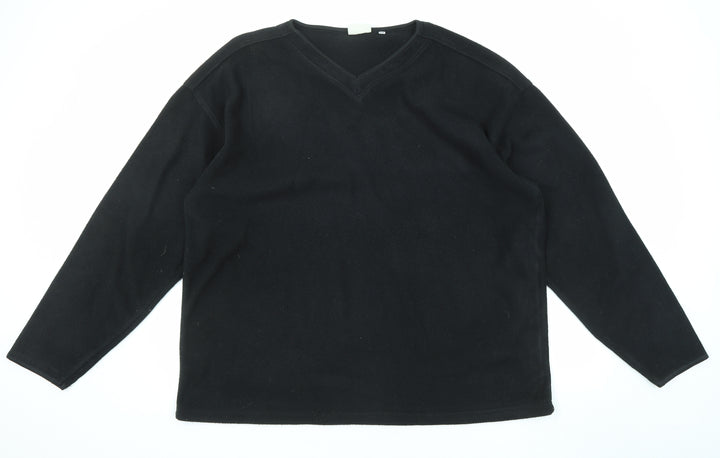 C&A Mens Black Polyester Pullover Sweatshirt Size 2XL