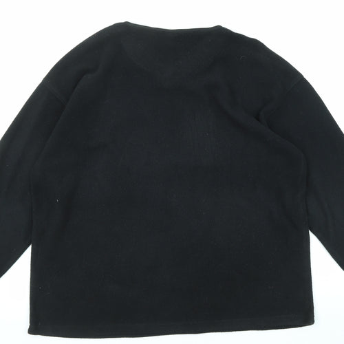 C&A Mens Black Polyester Pullover Sweatshirt Size 2XL