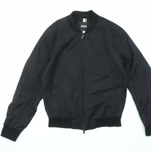 HUGO BOSS Mens Black Jacket Size XL Zip