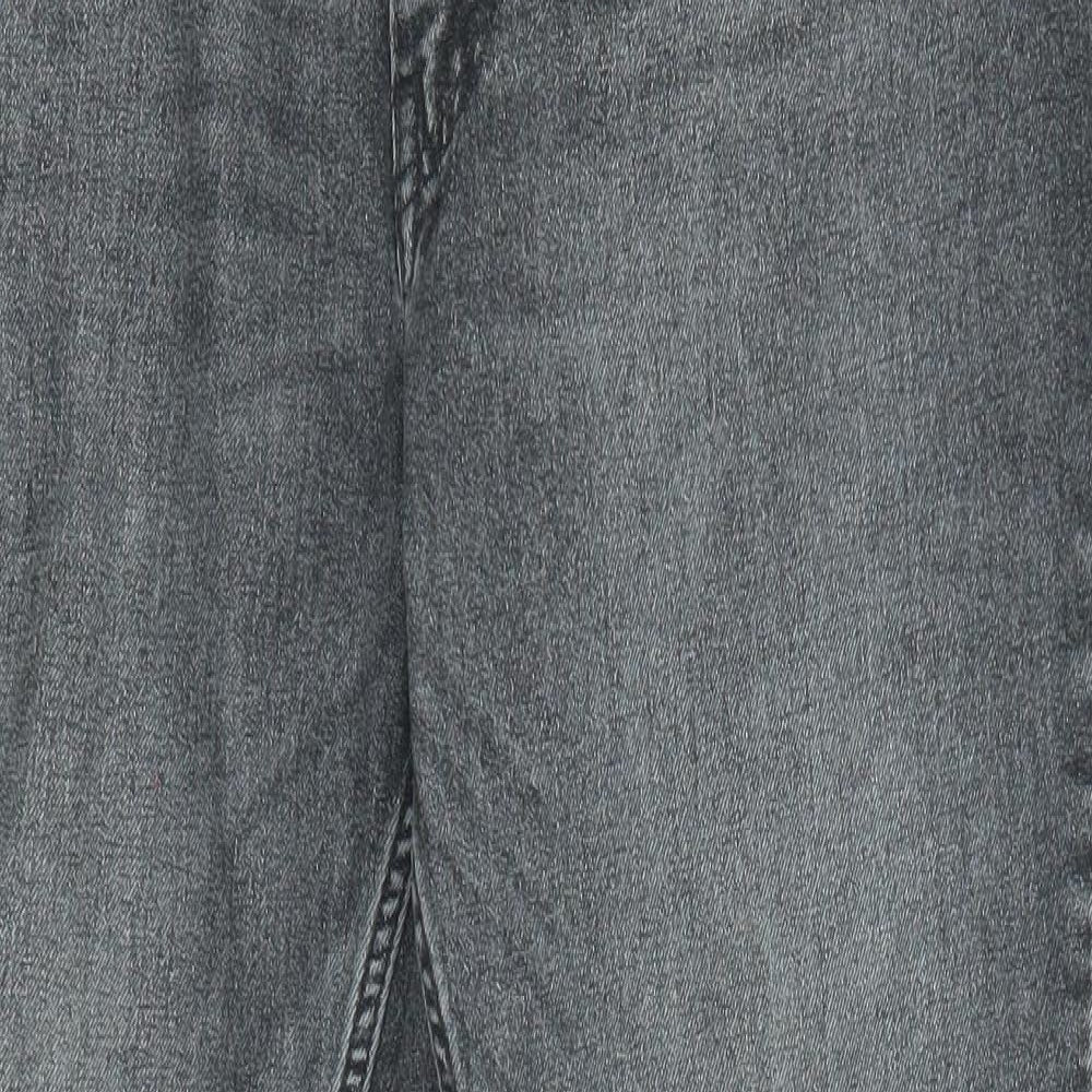 Levi's Mens Grey Cotton Tapered Jeans Size 36 in L32 in Regular Zip