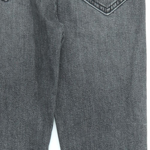 Levi's Mens Grey Cotton Tapered Jeans Size 36 in L32 in Regular Zip