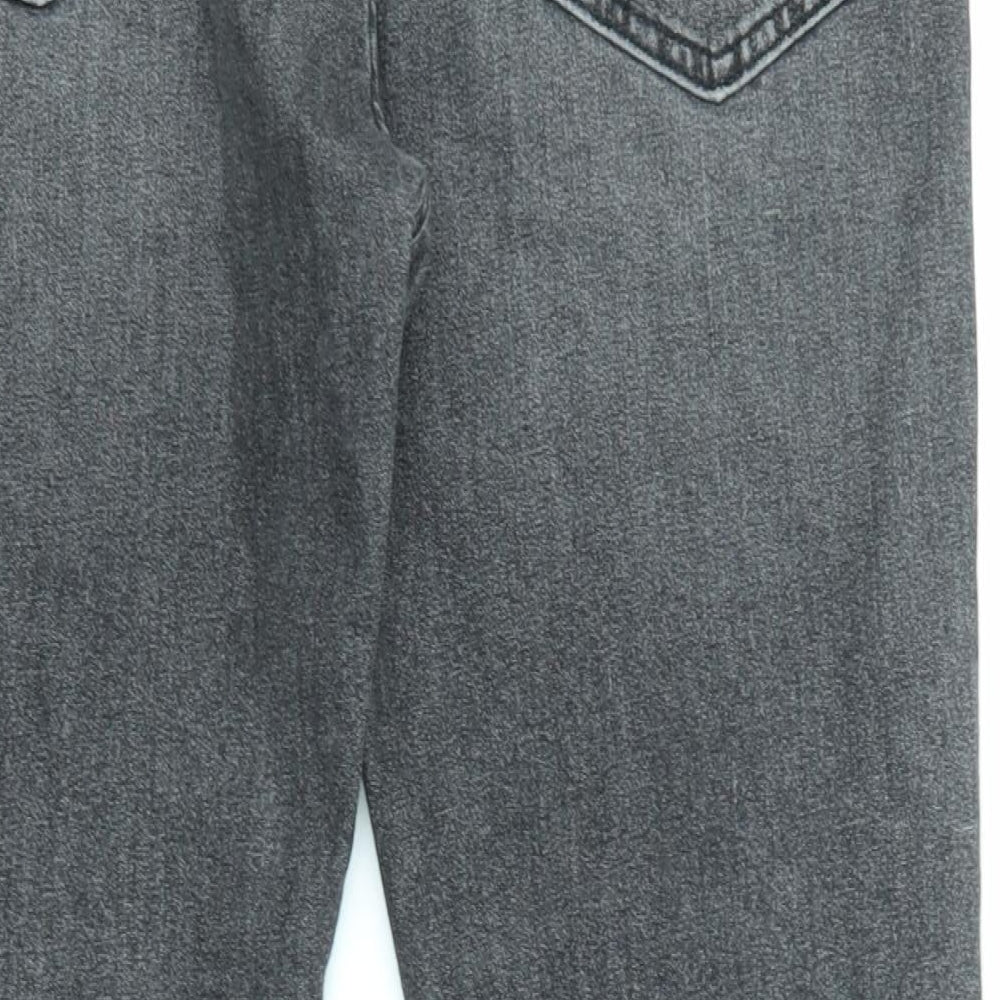 Levi's Mens Grey Cotton Tapered Jeans Size 36 in L32 in Regular Zip