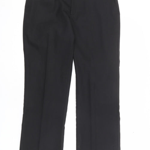 Karl Jackson Womens Black Wool Dress Pants Trousers Size 14 L31 in Regular Zip