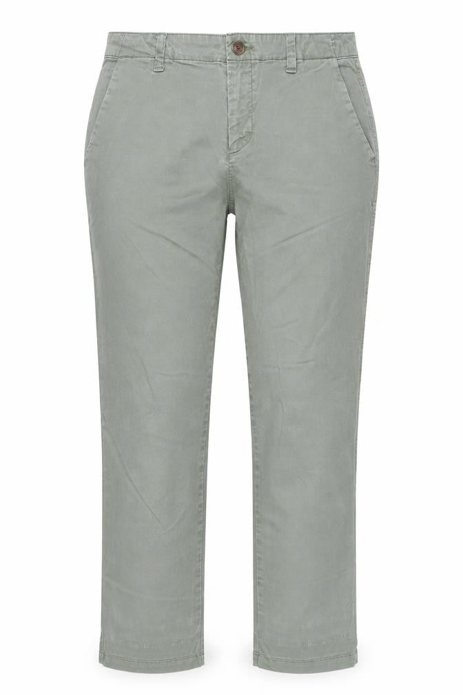 Gap Womens Green Cotton Trousers Size 6 L28 in Regular Zip