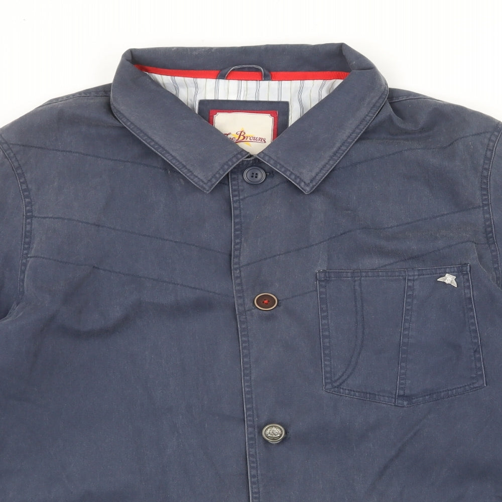 Joe Browns Mens Blue Jacket Size 2XL Button