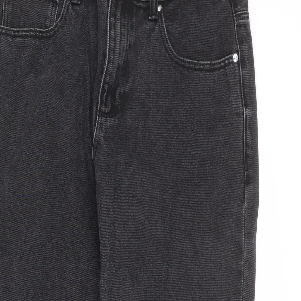 ASOS Mens Grey Cotton Straight Jeans Size 29 in L30 in Regular Zip
