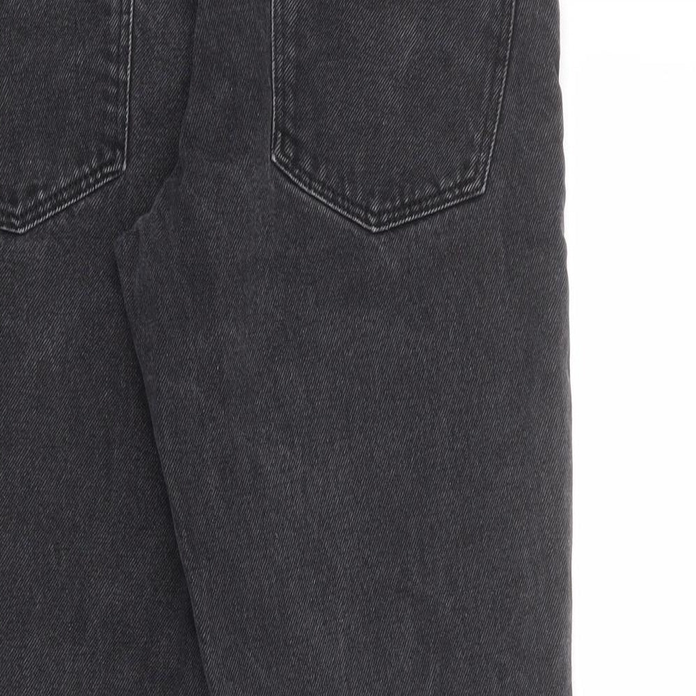 ASOS Mens Grey Cotton Straight Jeans Size 29 in L30 in Regular Zip