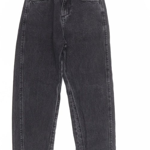 COLLUSION Womens Grey Cotton Mom Jeans Size 25 in L30 in Regular Zip