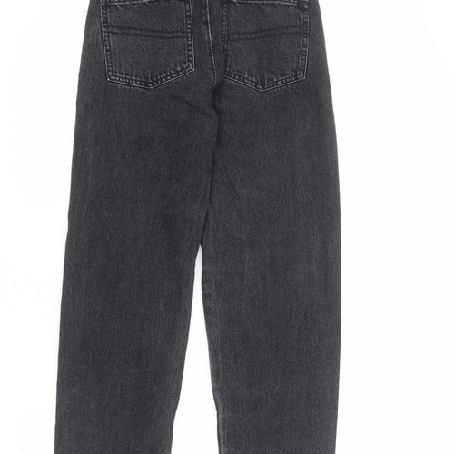 COLLUSION Womens Grey Cotton Mom Jeans Size 25 in L30 in Regular Zip