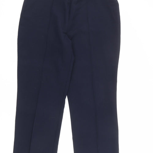 Bonmarché Womens Blue Polyester Trousers Size 16 L28 in Regular