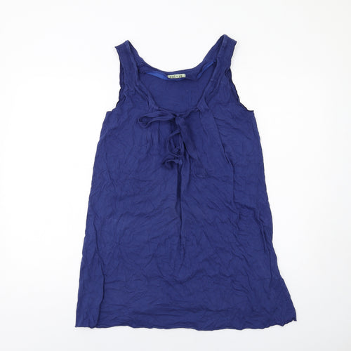 Velvet Womens Blue Cotton Basic Tank Size M Scoop Neck