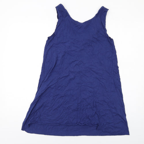 Velvet Womens Blue Cotton Basic Tank Size M Scoop Neck