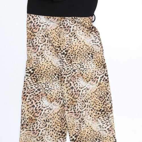 Lipsy Girls Multicoloured Animal Print Polyester Jumpsuit One-Piece Size 9-10 Years L24 in Zip