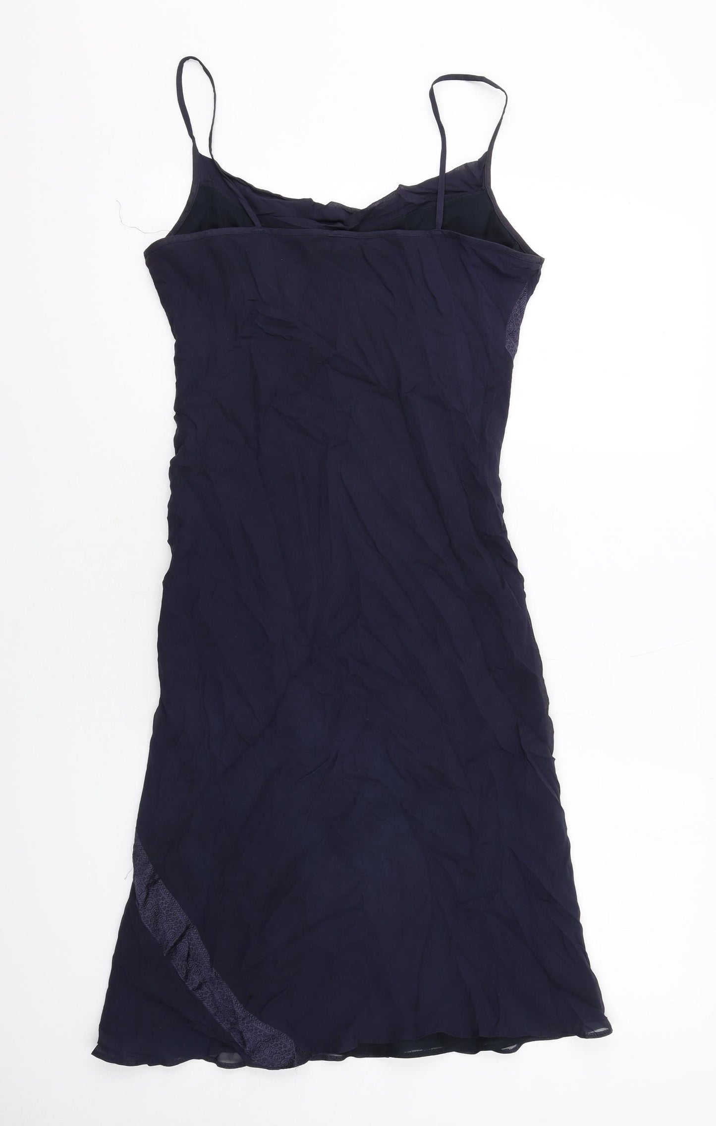 Principles Womens Blue Silk Tank Dress Size 12 V-Neck Pullover