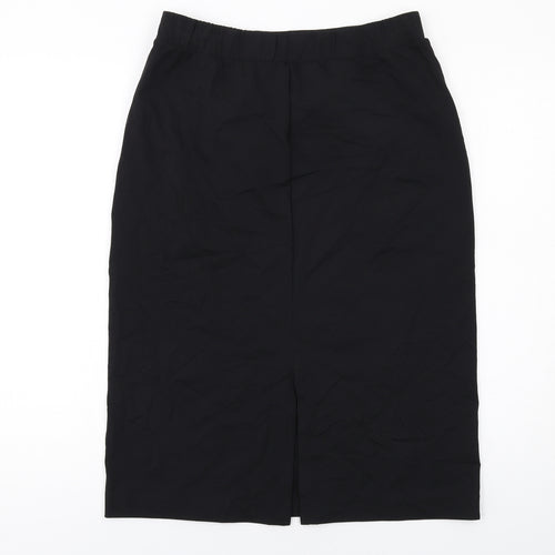 Uniqlo Womens Black Elastomultiester Straight & Pencil Skirt Size XL