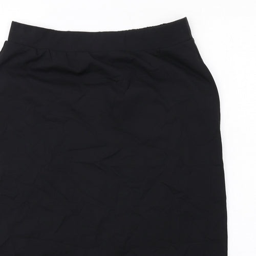 Uniqlo Womens Black Elastomultiester Straight & Pencil Skirt Size XL