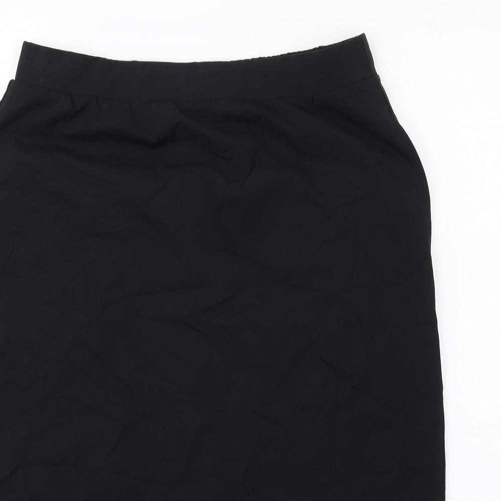 Uniqlo Womens Black Elastomultiester Straight & Pencil Skirt Size XL
