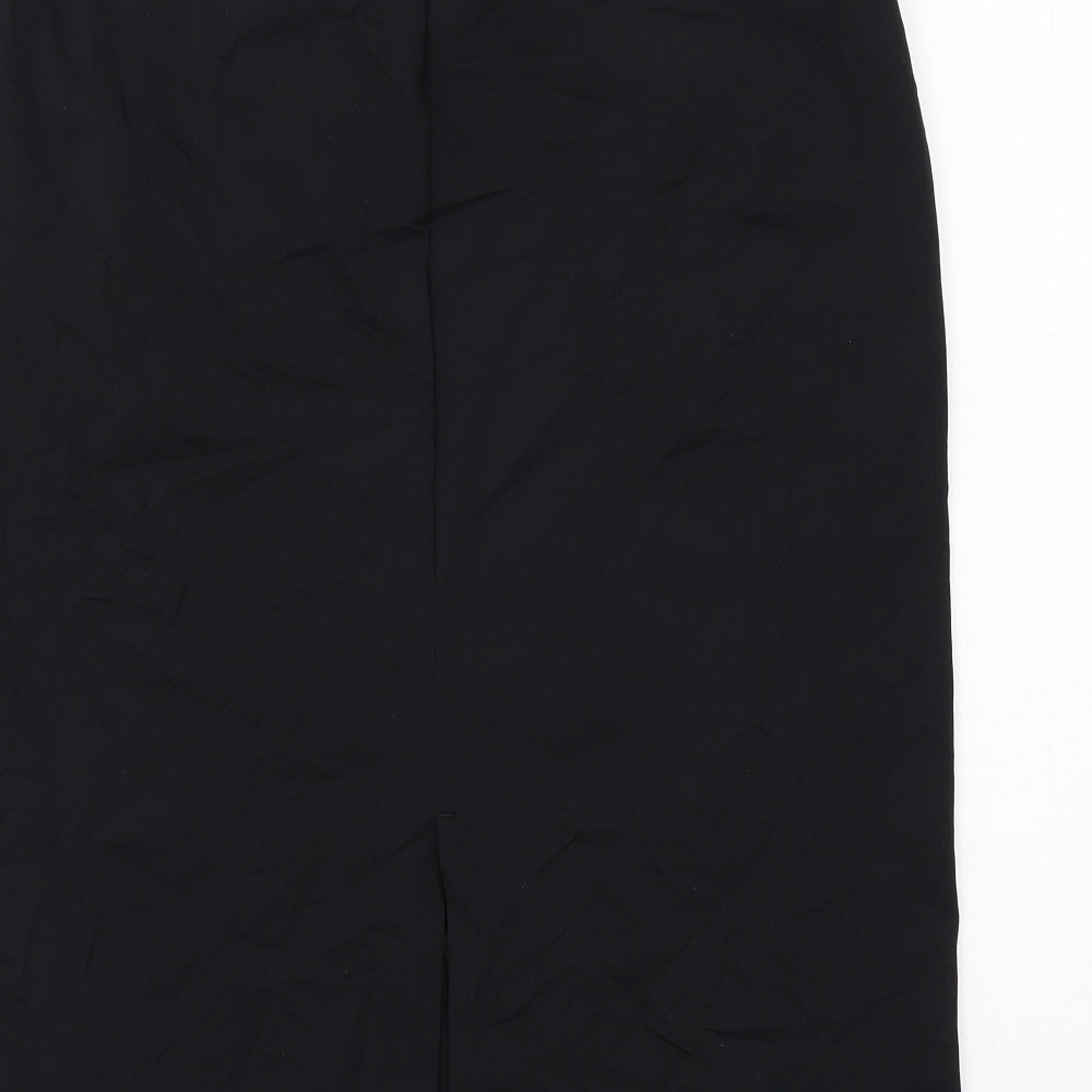 Uniqlo Womens Black Elastomultiester Straight & Pencil Skirt Size XL