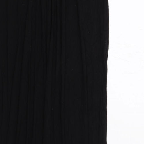 Max Studio Womens Black Viscose Maxi Size M Round Neck Pullover