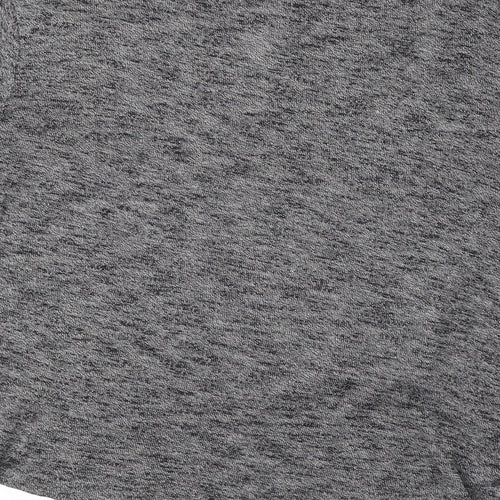VERO MODA Womens Grey Viscose Basic T-Shirt Size S Round Neck