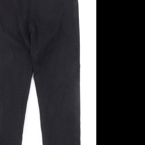 Denim & Co. Womens Black Cotton Skinny Jeans Size 8 L30 in Regular Zip
