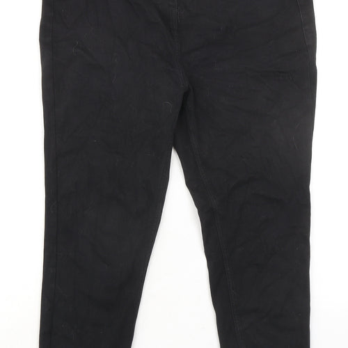NEXT Womens Black Cotton Jegging Jeans Size 16 L24 in Regular - Cropped