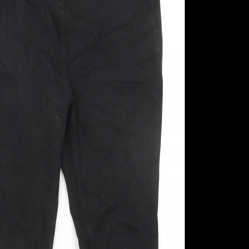 NEXT Womens Black Cotton Jegging Jeans Size 16 L24 in Regular - Cropped