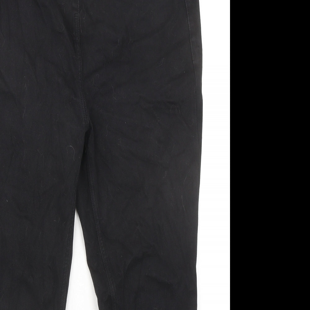 NEXT Womens Black Cotton Jegging Jeans Size 16 L24 in Regular - Cropped