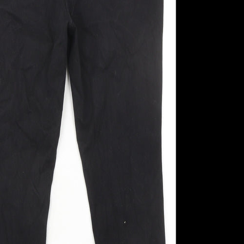 NEXT Womens Black Cotton Jegging Jeans Size 16 L24 in Regular - Cropped