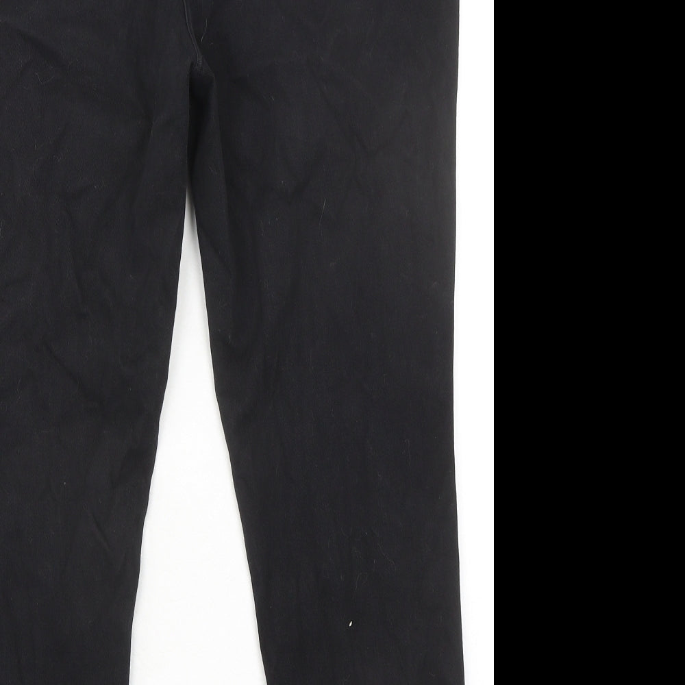 NEXT Womens Black Cotton Jegging Jeans Size 16 L24 in Regular - Cropped