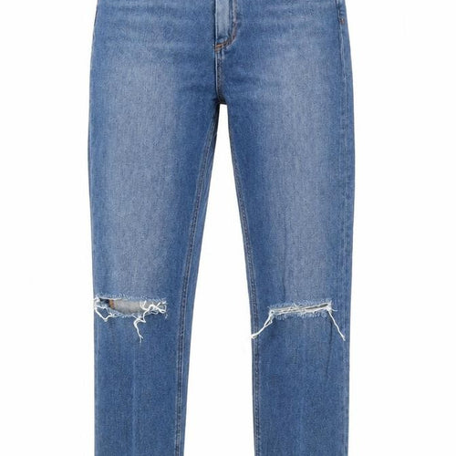 ASOS Womens Blue Cotton Mom Jeans Size 26 in L28 in Regular Zip