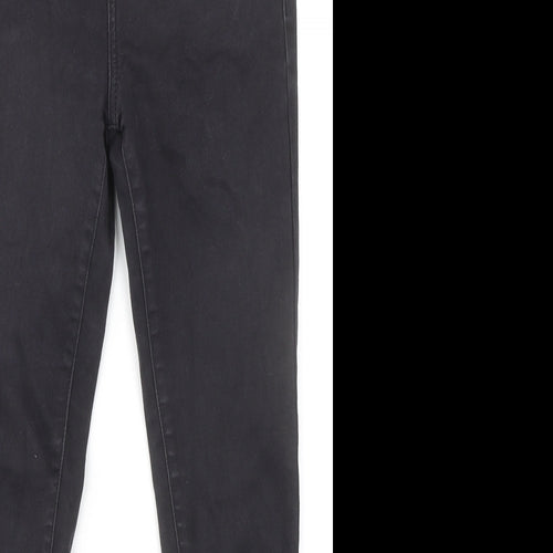 Denim & Co. Womens Black Cotton Skinny Jeans Size 12 L28 in Regular Zip