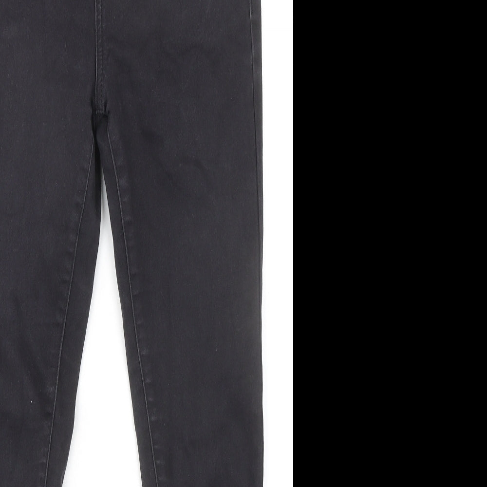 Denim & Co. Womens Black Cotton Skinny Jeans Size 12 L28 in Regular Zip