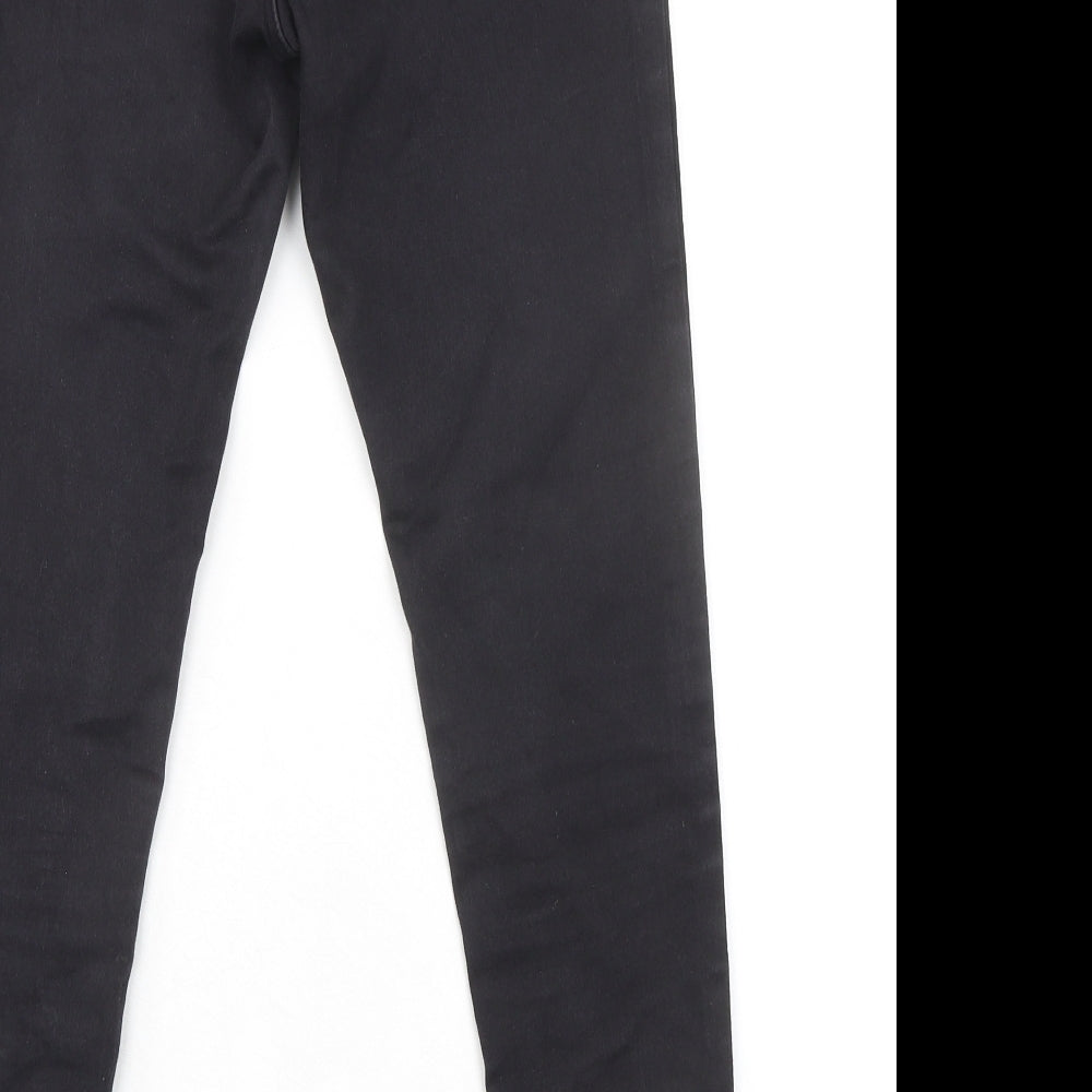 Denim & Co. Womens Black Cotton Skinny Jeans Size 12 L28 in Regular Zip