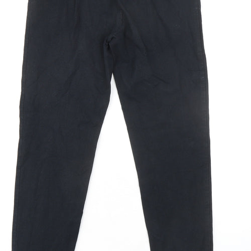 Jigsaw Womens Black Trivinyl Trousers Size 12 L30 in Regular