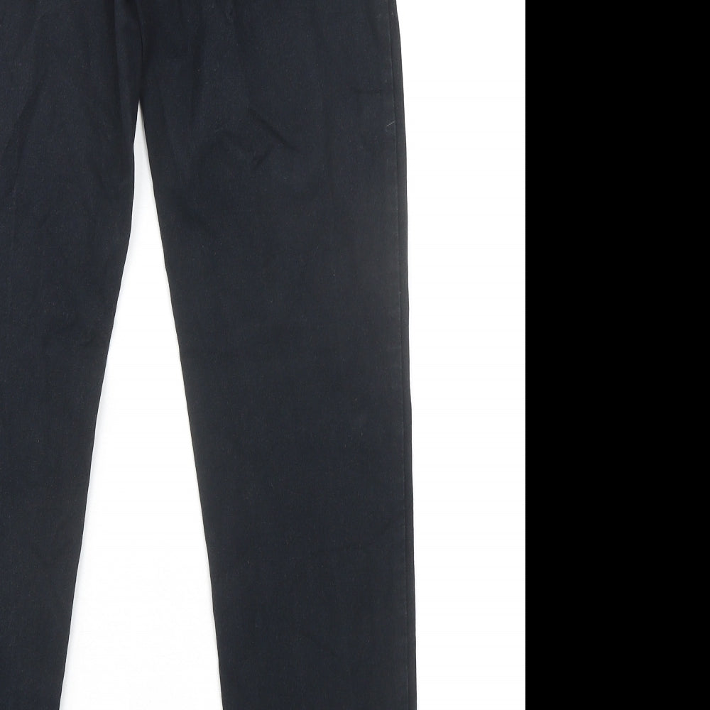 Jigsaw Womens Black Trivinyl Trousers Size 12 L30 in Regular