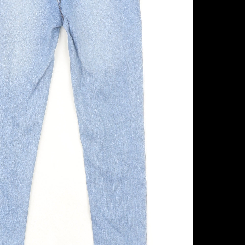 New Look Womens Blue Cotton Jegging Jeans Size 8 L27 in Regular