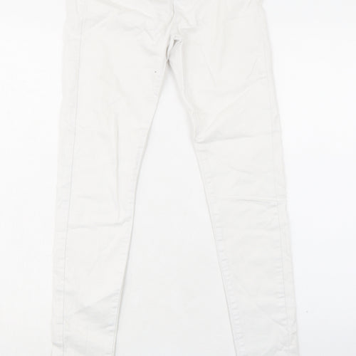 Denim & Co. Womens White Cotton Jegging Jeans Size 6 L31 in Regular