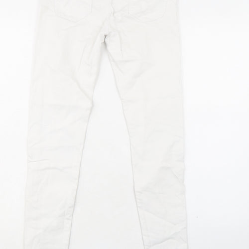 Denim & Co. Womens White Cotton Jegging Jeans Size 6 L31 in Regular