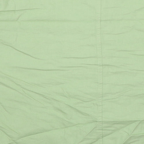 Marks and Spencer Womens Green 100% Cotton Basic Button-Up Size 20 Round Neck
