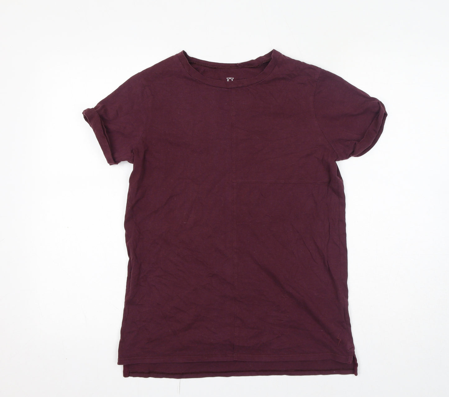 River Island Boys Red 100% Cotton Basic T-Shirt Size 11-12 Years Round Neck Pullover