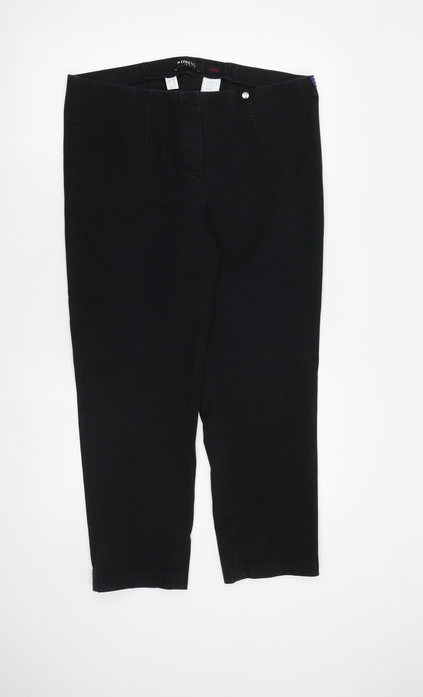 Robell Jeans Womens Black Cotton Jegging Jeans Size 20 L26 in Regular
