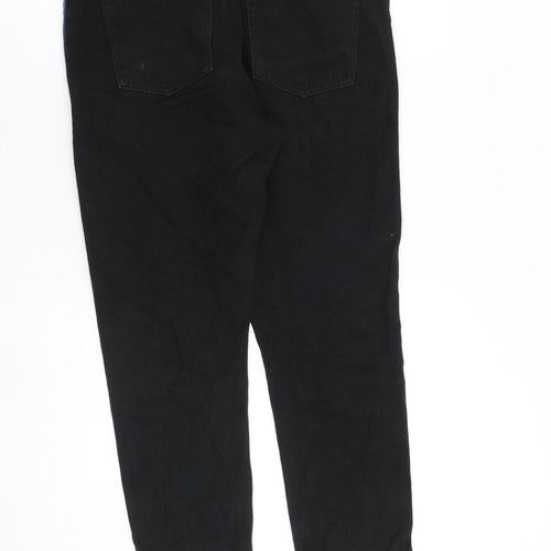 Monki Womens Blue Cotton Tapered Jeans Size 29 in L29 in Regular Zip