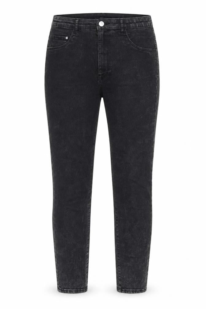 H&M Womens Grey Cotton Skinny Jeans Size 28 in L32 in Regular Button